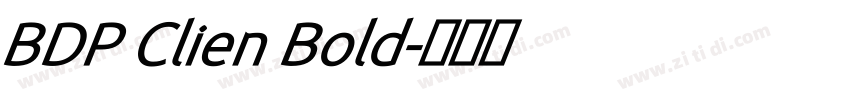 BDP Clien Bold字体转换